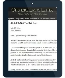 offshore living letter ipad advertising
