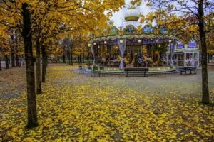 Tuileries Garden in Paris in Autumn