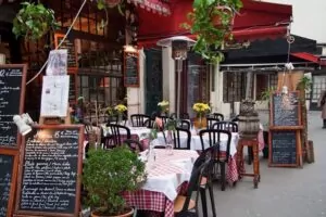 A restaurant in Paris