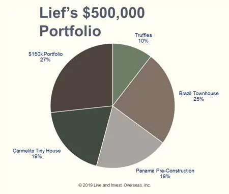 Lief Simon portfolio pie chart