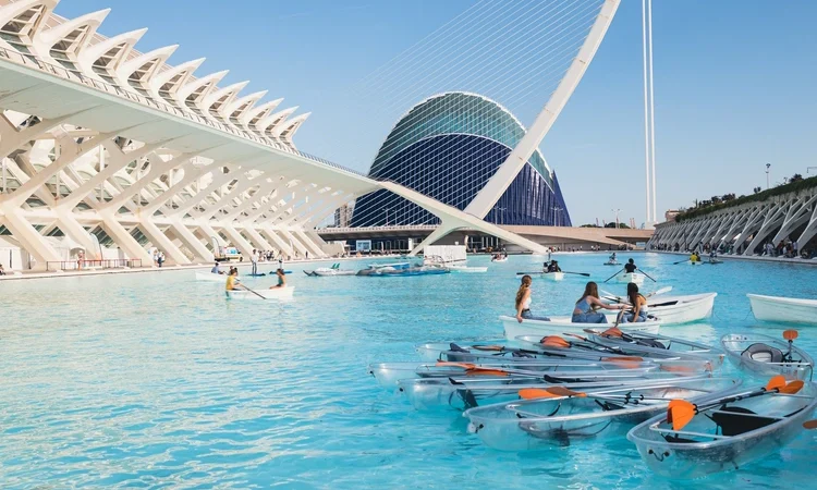 The city of the Arts and Sciences in Valencia Spain