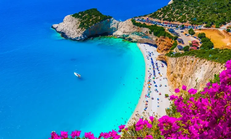 Porto Katsiki beach on the Ionian sea