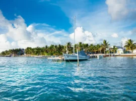 Caye Caulker a small island located approximately 20 miles from Belize City Belize